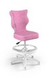 Детское кресло Entelo Petit White VS08, розовое