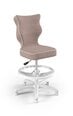 Детское кресло Entelo Petit White JS08 с опорой для ног, розовое