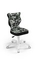 Ergonomiška vaikiška kėdė Entelo Petit White ST33, pilka/juoda