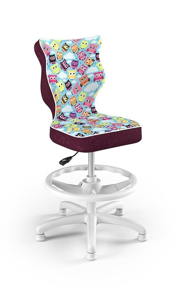 Ergonomiška vaikiška kėdė Entelo Petit White ST32, violetinė цена и информация | Biuro kėdės | pigu.lt