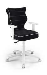 Vaikiška biuro kėdė Entelo Duo JS01 5, juoda/balta kaina ir informacija | Biuro kėdės | pigu.lt
