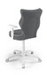 Vaikiška biuro kėdė Entelo Duo JS33 5, tamsiai pilka/balta kaina ir informacija | Biuro kėdės | pigu.lt