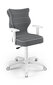 Vaikiška biuro kėdė Entelo Duo JS33 5, tamsiai pilka/balta цена и информация | Biuro kėdės | pigu.lt