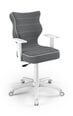 Biuro kėdė Entelo Duo JS33 6, tamsiai pilka/balta