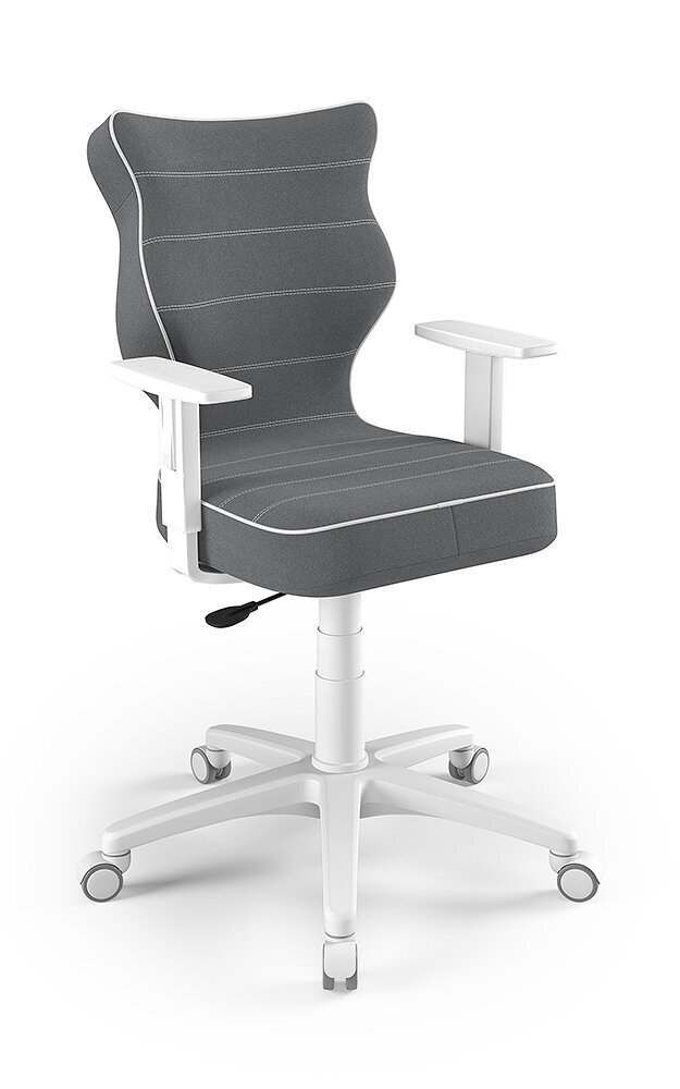 Biuro kėdė Entelo Duo JS33 6, tamsiai pilka/balta kaina ir informacija | Biuro kėdės | pigu.lt