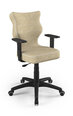 Biuro kėdė Entelo Duo VS26 6, juoda/smėlio spalvos