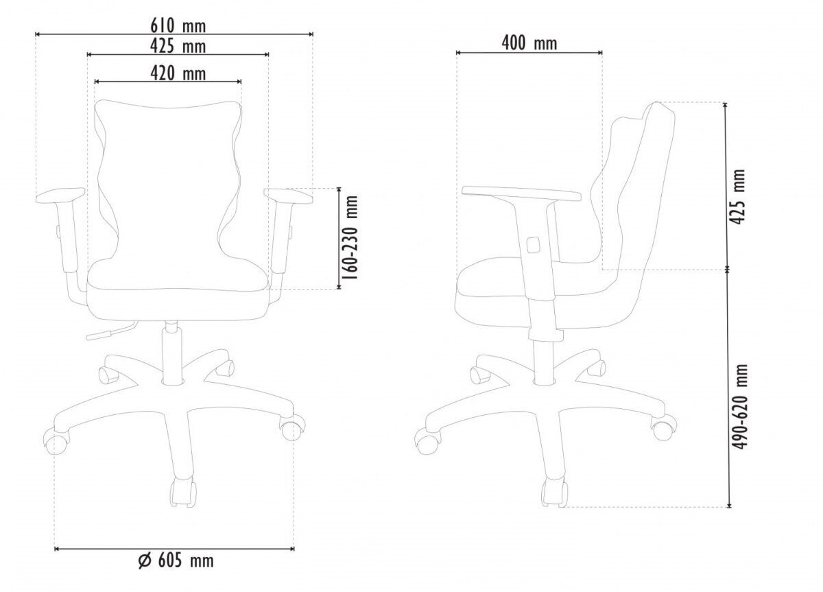 Biuro kėdė Entelo Uni VL26, smėlio spalvos kaina ir informacija | Biuro kėdės | pigu.lt