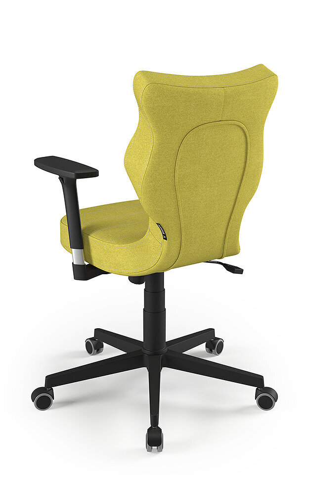 Biuro kėdė Entelo Nero DC19 6, geltona/juoda kaina ir informacija | Biuro kėdės | pigu.lt