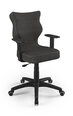 Biuro kėdė Entelo Duo FC33 6, tamsiai pilka/juoda