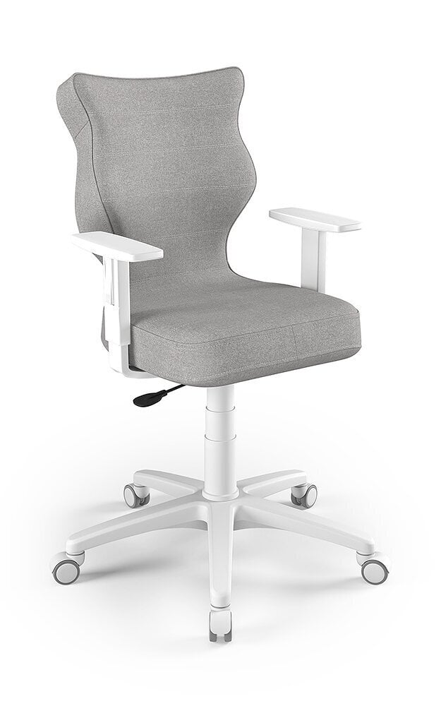 Biuro kėdė Entelo Duo DC18 6, pilka/balta kaina ir informacija | Biuro kėdės | pigu.lt