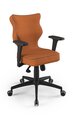 Офисное кресло Entelo Perto Black FC34, оранжевое