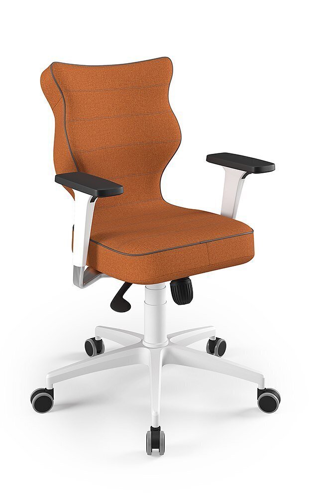 Biuro kėdė Entelo Perto White FC34, oranžinė kaina ir informacija | Biuro kėdės | pigu.lt
