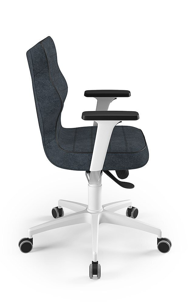 Biuro kėdė Entelo Perto White AT04, tamsiai pilka kaina ir informacija | Biuro kėdės | pigu.lt