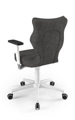 Biuro kėdė Entelo Perto White AT33, tamsiai pilka kaina ir informacija | Biuro kėdės | pigu.lt