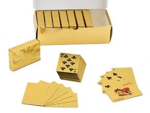 Žaidimo kortos auksinės spalvos, 54 vnt. kaina ir informacija | Stalo žaidimai, galvosūkiai | pigu.lt