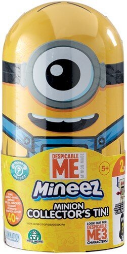 Metalinė dėžutė kolekcinėm figurėlėm su 2 figurėlėm, Pakalikai (Minions) цена и информация | Žaislai berniukams | pigu.lt