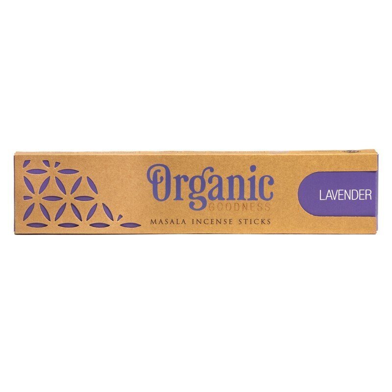 Smilkalų lazdelės Lavender Masala Organic, 15g kaina ir informacija | Namų kvapai | pigu.lt