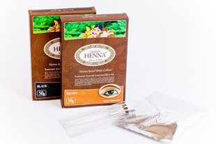 Henna для бровей Indian Henna Brow, черная, 50 г цена и информация | Карандаши, краска для бровей | pigu.lt