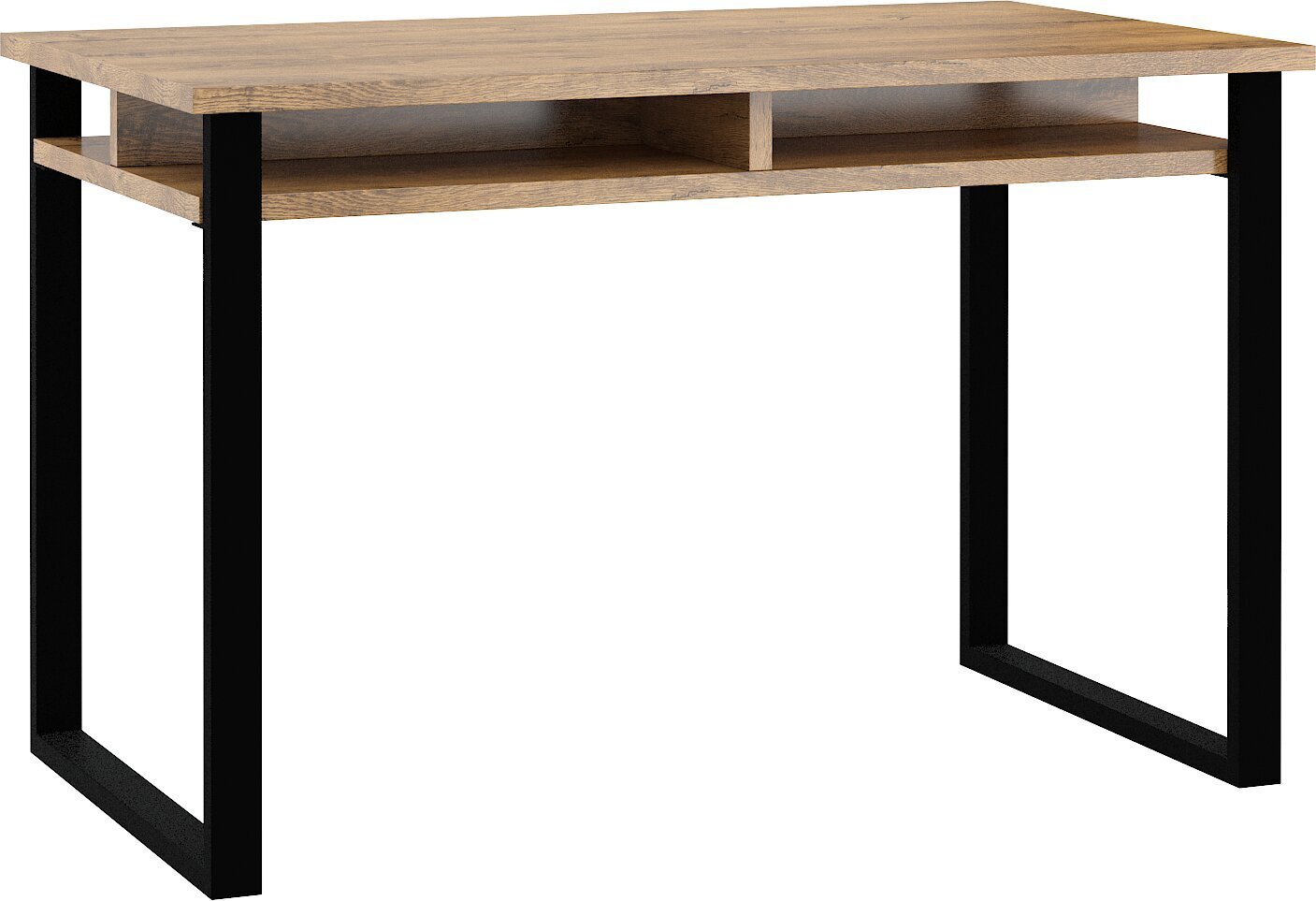 Rašomasis stalas Meblocross Cross Cro-03 M, tamsiai rudas/juodas kaina ir informacija | Kompiuteriniai, rašomieji stalai | pigu.lt