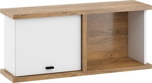 Подвесной шкафчик Meblocross Cross Cro-23 М, темно-коричневый/белый цена и информация | Шкафчики в гостиную | pigu.lt