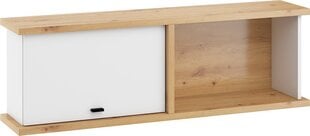 Подвесной шкафчик Meblocross Cross Cro-24 S, коричневый/белый цена и информация | Шкафчики в гостиную | pigu.lt