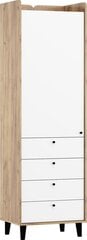 Шкаф Meblocross Dolce Dol-01 1D4S, светло-коричневый/белый цена и информация | Шкафы | pigu.lt
