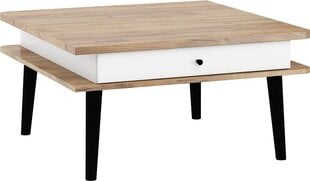 Кофейный столик Meblocross Dolce Dol-10 2SK, светло-коричневый/черный цена и информация | Журнальные столы | pigu.lt