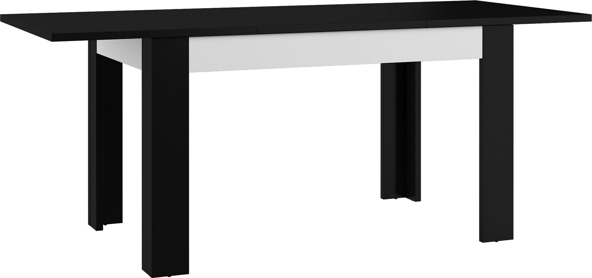 Išskleidžiamas stalas Meblocross Hybrid Hyb-22, juodas kaina ir informacija | Virtuvės ir valgomojo stalai, staliukai | pigu.lt
