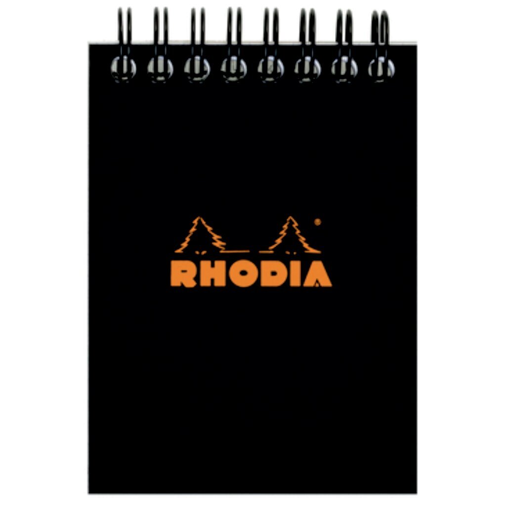 Bloknotas su spirale Clairefontaine Rhodia, Nr. 11, 80g/m, 80 lapų, langeliais цена и информация | Sąsiuviniai ir popieriaus prekės | pigu.lt