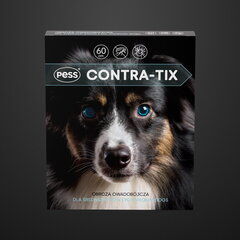 Antkaklis nuo erkių vidutinio dydžio veislių šunims Pess Contra-Tix, 60 cm kaina ir informacija | Vitaminai, papildai, antiparazitinės priemonės šunims | pigu.lt