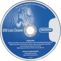 Bandridge BSC264 DVD objektyvų valiklis, 4 šepetėliai kaina ir informacija | Valikliai | pigu.lt