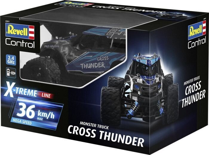 Radijo bangomis valdomas automobilis Revell X-Treme Cross Thunder RC, 1/18, 24831 kaina ir informacija | Žaislai berniukams | pigu.lt