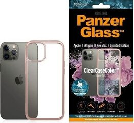 PanzerGlass ClearCase case for iPhone 12 Pro Max - transparent and pink kaina ir informacija | Telefono dėklai | pigu.lt