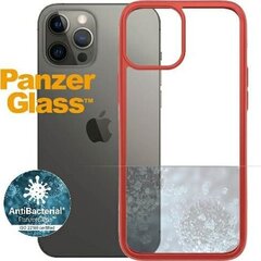 PanzerGlass ClearCase, skirtas iPhone 12 Pro Max, raudonas kaina ir informacija | Telefono dėklai | pigu.lt
