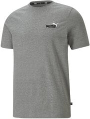 Marškinėliai vyrams Puma ESS+Embroidery Logo Tee Medium Grey, pilki kaina ir informacija | Vyriški marškinėliai | pigu.lt