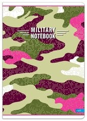 Sąsiuvinis linijomis Military A4, 52 lapai kaina ir informacija | Sąsiuviniai ir popieriaus prekės | pigu.lt