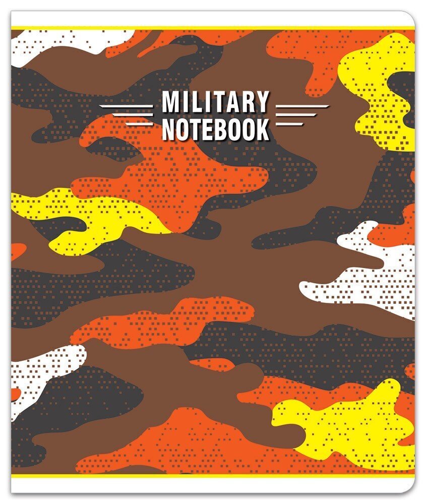 Sąsiuvinis linijomis Military A5, 48 lapai kaina ir informacija | Sąsiuviniai ir popieriaus prekės | pigu.lt