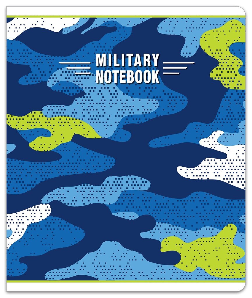 Sąsiuvinis linijomis Military A5, 48 lapai kaina ir informacija | Sąsiuviniai ir popieriaus prekės | pigu.lt