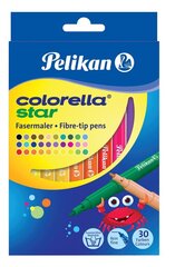 Pelikan Фломастеры, colorella star, 30 цветов цена и информация | Принадлежности для рисования, лепки | pigu.lt