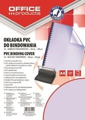 Обложки для переплета PVC, 0,2 мм, голубоватый цвет цена и информация | Канцелярские товары | pigu.lt
