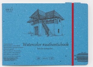 Akvarelės knygutė Authenticbook 245x176, 12 lapų, 280 g/m kaina ir informacija | Sąsiuviniai ir popieriaus prekės | pigu.lt