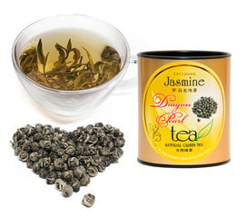 Jasmine Green tea „DRAGON PEARL” - Išskirtinis Kinų Jazminų žalioji arbata „Drakono perlas“, PT100g kaina ir informacija | Arbata | pigu.lt