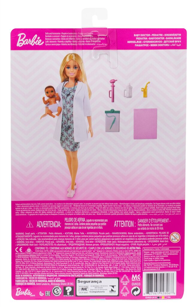 Barbie - Baby Doctor Doll kaina ir informacija | Žaislai mergaitėms | pigu.lt