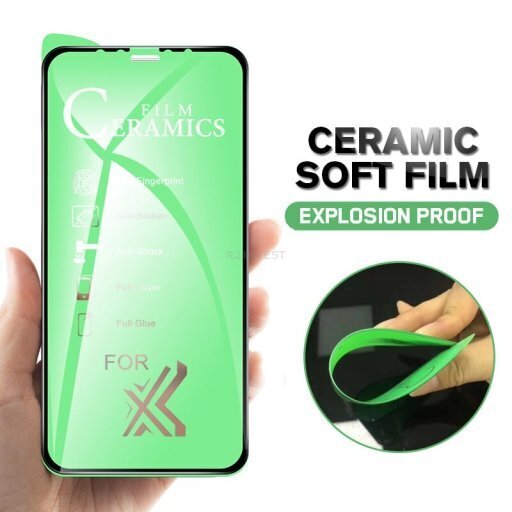 RoGer Ceramic Soft Full Coverage Screen Protector Samsung Galaxy A51 Transparent цена и информация | Apsauginės plėvelės telefonams | pigu.lt