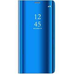 Mocco Clear View Cover Case For Samsung Galaxy A42 5G Blue kaina ir informacija | Telefono dėklai | pigu.lt