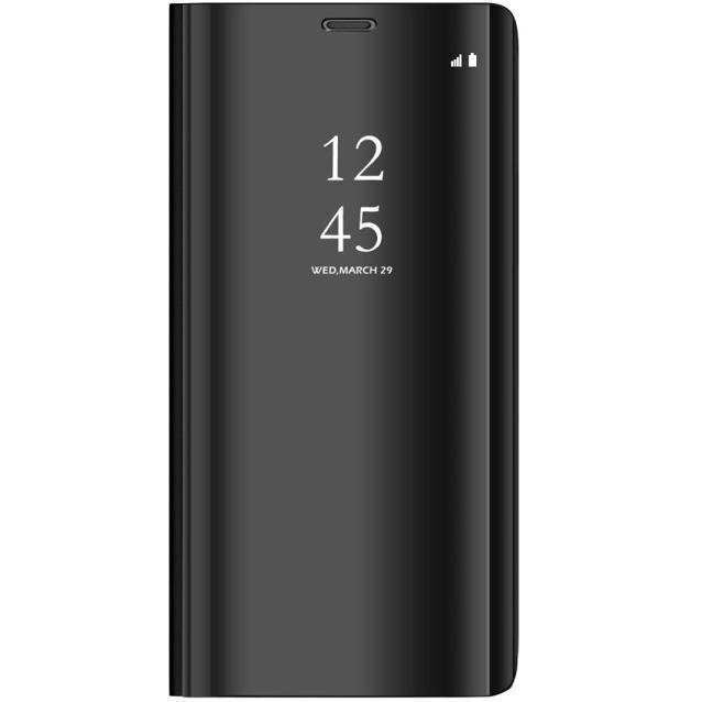 Mocco Clear View Cover Case For Samsung Galaxy A42 5G Black kaina ir informacija | Telefono dėklai | pigu.lt