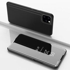 Telefono dėklas Hallo Clear View Book Case, skirtas Samsung Galaxy A42, juodas kaina ir informacija | Telefono dėklai | pigu.lt