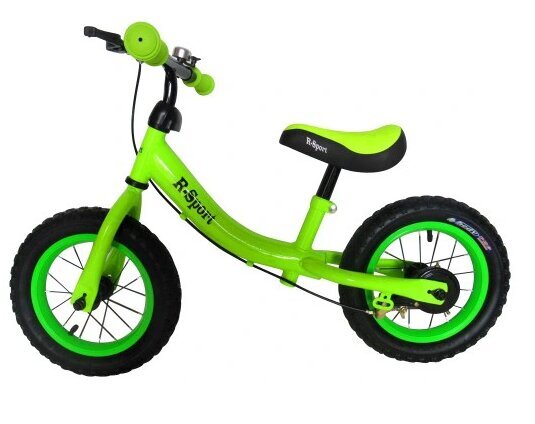 Balansinis dviratis R3 R-Sport su stabdžių rankenėle, žalias kaina ir informacija | Balansiniai dviratukai | pigu.lt