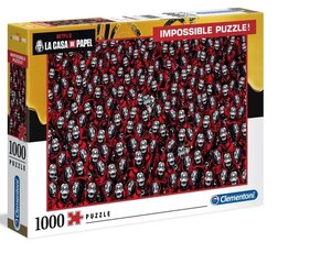 Пазл Clementoni La Casa de Papel Impossible 39527, 1000 д. цена и информация | Пазлы | pigu.lt