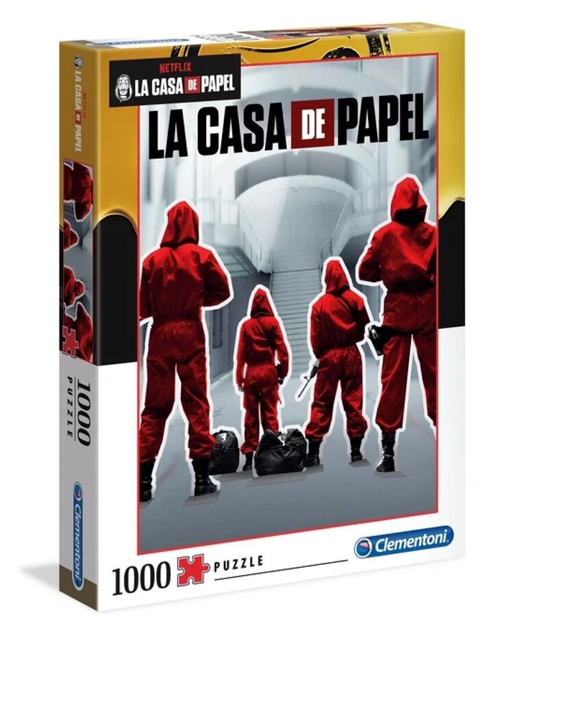 Dėlionė Clementoni La Casa de Papel 39532, 1000 d. kaina ir informacija | Dėlionės (puzzle) | pigu.lt